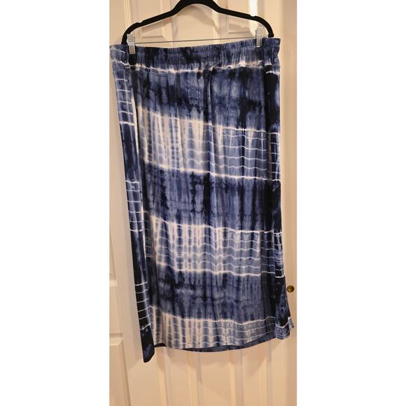 Aleeza Paris Blue Tie Dye Skirt Size 4x NWT - Picture 5 of 6